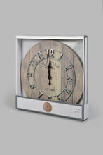 Load image into Gallery viewer, Beige Wooden Base with Black Dial Wall-Clock
