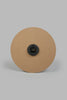 Beige Wooden Base with Black Dial Wall-Clock