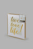 Redtag-Gold-Foil-Calligraphy-with-Floating-Wall-Frame-Wall-Arts-Home-Decor-