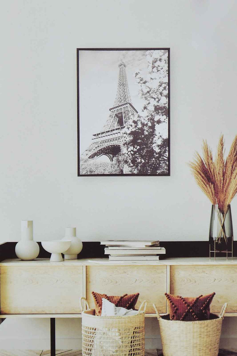 Redtag-Black-Eiffel-Tower-Scenery-with-Floating-Wall-Frame-Wall-Arts-Home-Decor-