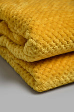 Load image into Gallery viewer, Redtag-Yellow-Ultra-Soft-Blanket-(Single-Size)-Blankets-Home-Bedroom-
