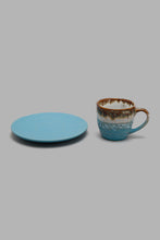 Load image into Gallery viewer, Redtag-Brown-Reactive-Glaze-Espresso-(8-Piece)-Colour:Blue,-Filter:Home-Dining,-HMW-DIN-Crockery-Sets,-New-In,-New-In-HMW-DIN,-Non-Sale,-Section:Homewares,-W21B-Home-Dining-
