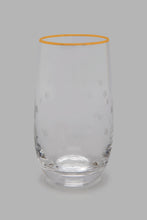Load image into Gallery viewer, Redtag-Clear-Tumbler-Set-With-Gold-Rim-(4-Piece)-Colour:Clear,-Filter:Home-Dining,-HMW-DIN-Glass-Sets,-New-In,-New-In-HMW-DIN,-Non-Sale,-Section:Homewares,-W21B-Home-Dining-
