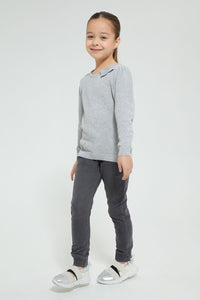 Redtag-Grey-Knit-Denim-Jogger-Colour:Grey,-Filter:Girls-(2-to-8-Yrs),-Girls-Jeans,-New-In,-New-In-GIR,-Non-Sale,-Section:Kidswear,-TBL,-W21B-Girls-2 to 8 Years