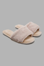 Load image into Gallery viewer, Redtag-Beige-Slipper-Sliders-Women&#39;s-
