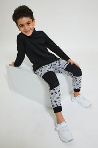 Redtag-Grey-Batman-Jogger-Joggers-Boys-2 to 8 Years