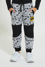 تنزيل الصورة على معرض الصور، Redtag-Grey-Batman-Jogger-Joggers-Boys-2 to 8 Years
