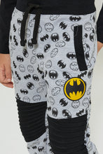 تنزيل الصورة على معرض الصور، Redtag-Grey-Batman-Jogger-Joggers-Boys-2 to 8 Years
