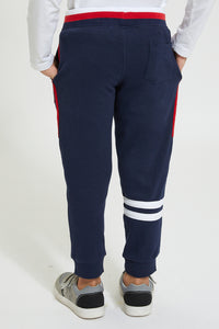 Redtag-Blue-Superman-Jogger-Joggers-Boys-2 to 8 Years