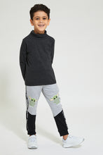 تنزيل الصورة على معرض الصور، Redtag-Grey-Yoda-Jogger-Joggers-Boys-2 to 8 Years
