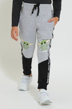 تنزيل الصورة على معرض الصور، Redtag-Grey-Yoda-Jogger-Joggers-Boys-2 to 8 Years
