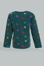 Load image into Gallery viewer, Redtag-Grey-Melange-Music-Printed-Long-Sleeve-Tshirt-Long-Sleeves-Infant-Boys-3 to 24 Months
