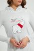 Redtag-Grey-Melange-Placement-Printed-Nightgown-With-Hoodie-Nightgowns-Women's-