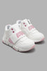 Redtag-White-Glitter-Trim-High-Top-Sneaker-Character,-Colour:White,-Filter:Girls-Footwear-(3-to-5-Yrs),-GIR-Trainers,-New-In,-New-In-GIR-FOO,-Non-Sale,-W21B-Girls-3 to 5 Years