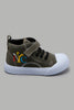 Redtag-Dark-Grey-Slogan-Pump-Colour:Dark-Grey,-Filter:Boys-Footwear-(1-to-3-Yrs),-INB-Trainers,-New-In,-New-In-INB-FOO,-Non-Sale,-W21B-Infant-Boys-1 to 3 Years