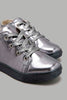 Redtag-Mid-Grey-Metallic-High-Top-Sneaker-Sneakers-Girls-3 to 5 Years