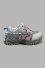 Load image into Gallery viewer, Redtag-Mid-Grey-Chunky-Sneaker-Sneakers-Girls-3 to 5 Years
