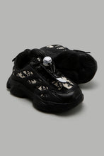 Load image into Gallery viewer, Redtag-Black-Chunky-Sneaker-Character,-Colour:Black,-Filter:Girls-Footwear-(3-to-5-Yrs),-GIR-Trainers,-New-In,-New-In-GIR-FOO,-Non-Sale,-W21B-Girls-3 to 5 Years
