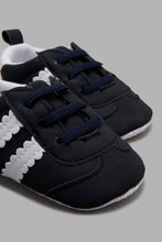 تنزيل الصورة على معرض الصور، Redtag-Navy-Pram-Shoe-Pumps-Baby-0 to 18 Months
