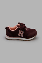 Load image into Gallery viewer, Redtag-Burgundy-Bow-Trim-Sneaker-Character,-Colour:Burgundy,-Filter:Girls-Footwear-(1-to-3-Yrs),-ING-Casual-Shoes,-New-In,-New-In-ING-FOO,-Non-Sale,-W21B-Infant-Girls-1 to 3 Years
