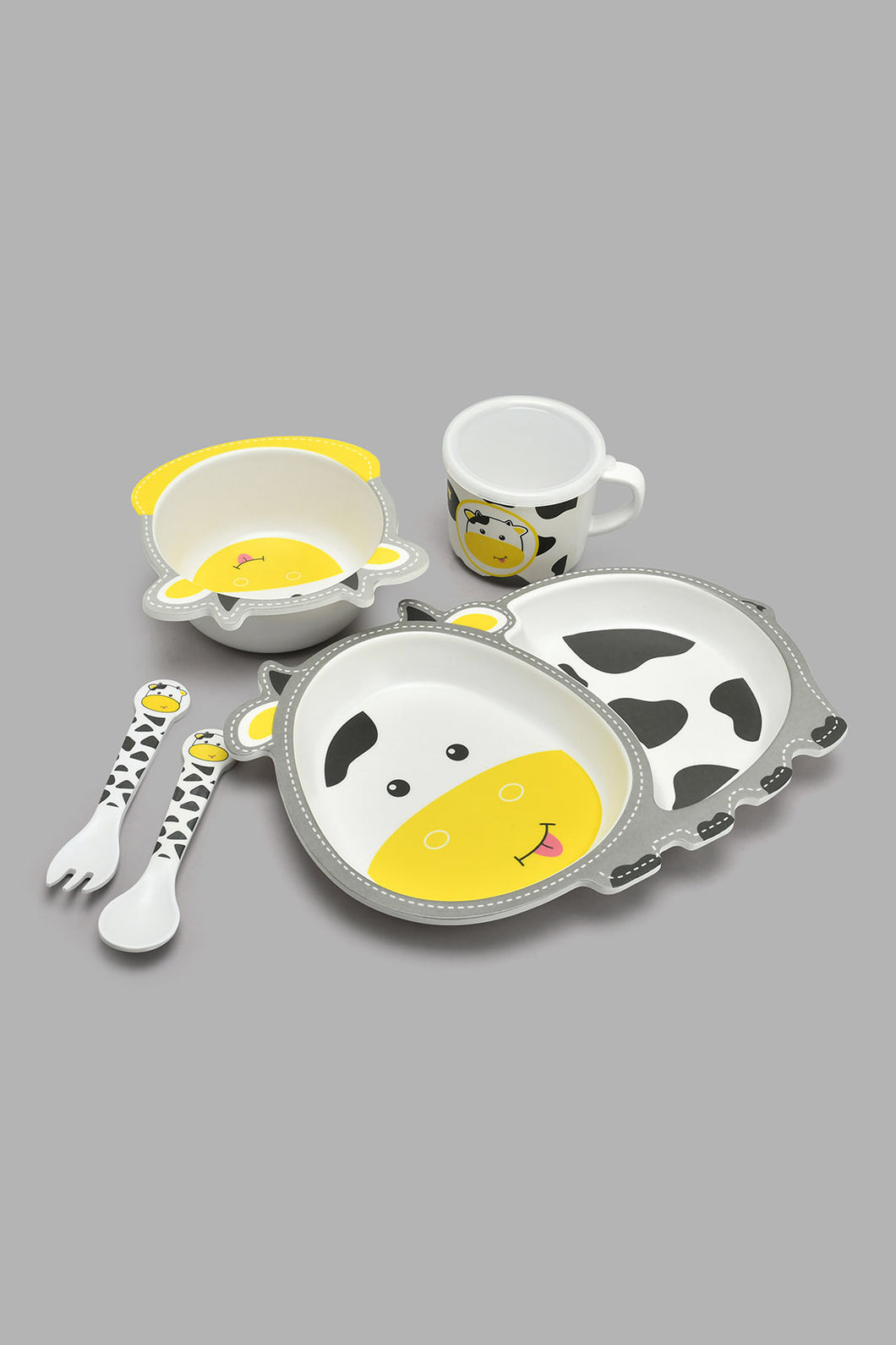 Redtag-Assorted-Character-Breakfast-Set-(5-Piece)-Breakfast-Sets-Home-Dining-