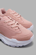 Load image into Gallery viewer, Redtag-Pale-Pink-Lace-Up-Sneaker-Character,-Colour:Pale-Pink,-Filter:Girls-Footwear-(5-to-14-Yrs),-GSR-Trainers,-New-In,-New-In-GSR-FOO,-Non-Sale,-W21B-Senior-Girls-
