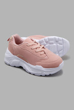 Load image into Gallery viewer, Redtag-Pale-Pink-Lace-Up-Sneaker-Character,-Colour:Pale-Pink,-Filter:Girls-Footwear-(5-to-14-Yrs),-GSR-Trainers,-New-In,-New-In-GSR-FOO,-Non-Sale,-W21B-Senior-Girls-
