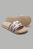 Redtag-Taupe-Floral-Print-Slide`-Flip-Flops-Women's-