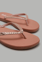 Load image into Gallery viewer, Redtag-Pink-Embellished-Flip-Flop-Flip-Flops-Women&#39;s-
