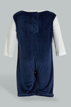 Load image into Gallery viewer, Redtag-Navy-Dino-Duangree-Romper-With-Hat-Rompers-Baby-0 to 12 Months
