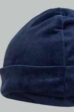 Load image into Gallery viewer, Redtag-Navy-Dino-Duangree-Romper-With-Hat-Rompers-Baby-0 to 12 Months

