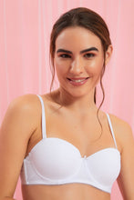 Load image into Gallery viewer, Redtag-White/Beige-Plain-Padded-Balconette-Bra-(2-Pack)-Colour:Assorted,-Filter:Women's-Clothing,-New-In,-New-In-Women,-Non-Sale,-Section:Women,-W21B,-Women-Bras-Women's-
