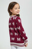 Redtag-Burgandy-Bow-Jacquard-Pullover-Colour:Burgundy,-Filter:Girls-(2-to-8-Yrs),-Girls-Pullovers,-New-In,-New-In-GIR,-Non-Sale,-Section:Kidswear,-TBL,-W21B-Girls-2 to 8 Years