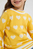 Redtag-Mustard-Heart-Jacquard-Pullover-Colour:Mustard,-Filter:Girls-(2-to-8-Yrs),-Girls-Pullovers,-New-In,-New-In-GIR,-Non-Sale,-Section:Kidswear,-TBL,-W21B-Girls-2 to 8 Years