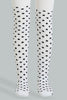 Cream Polka Dotted Tights