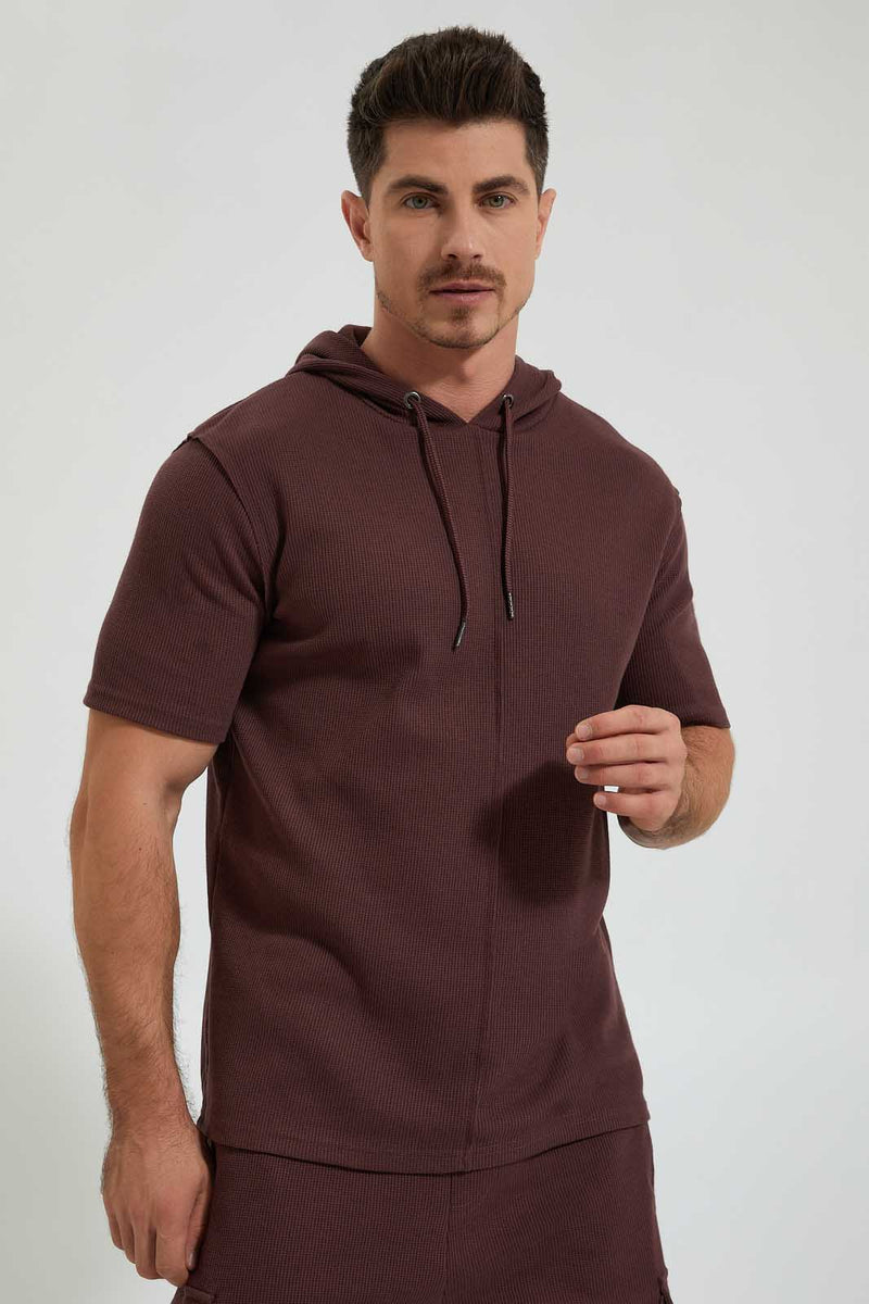 Redtag-Burgundy-Loungewear-Top-Colour:Burgundy,-Filter:Men's-Clothing,-Men-Sweatshirts,-New-In,-New-In-Men,-Non-Sale,-Section:Men,-W21B--