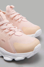 Load image into Gallery viewer, Redtag-Pink-Lace-Up-Sneaker-With-Overlay-Character,-Colour:Pale-Pink,-Filter:Women&#39;s-Footwear,-New-In,-New-In-Women-FOO,-Non-Sale,-W21B,-Women-Trainers-Women&#39;s-
