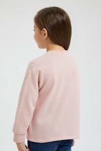 Load image into Gallery viewer, Redtag-Pink-Chest-Print-Sweatshirt-Colour:Pink,-Filter:Girls-(2-to-8-Yrs),-Girls-Sweatshirts,-New-In,-New-In-GIR,-Non-Sale,-Section:Kidswear,-W21B-Girls-2 to 8 Years
