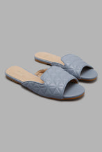 Load image into Gallery viewer, Redtag-Blue-Quilt-Upper-Mule-Character,-Colour:Blue,-Filter:Women&#39;s-Footwear,-New-In,-New-In-Women-FOO,-Non-Sale,-W21B,-Women-Casual-Sandals-Women&#39;s-
