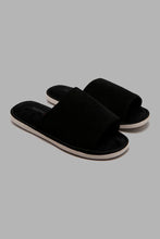 Load image into Gallery viewer, Redtag-Black-Plain-Slipper-Slippers-Men&#39;s-
