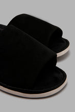 Load image into Gallery viewer, Redtag-Black-Plain-Slipper-Slippers-Men&#39;s-
