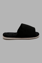 Load image into Gallery viewer, Redtag-Black-Plain-Slipper-Slippers-Men&#39;s-
