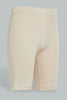 Redtag-White/Beige-2Pcs-Pack-Cycling-Leggings-Leggings-Senior-Girls-9 to 14 Years