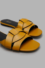 Load image into Gallery viewer, Redtag-Mustard-Mule-With-Black-Edge-Stain-Character,-Colour:Mustard,-Filter:Women&#39;s-Footwear,-New-In,-New-In-Women-FOO,-Non-Sale,-W21B,-Women-Casual-Sandals-Women&#39;s-
