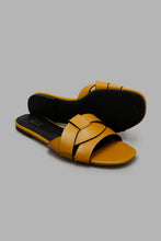 Load image into Gallery viewer, Redtag-Mustard-Mule-With-Black-Edge-Stain-Character,-Colour:Mustard,-Filter:Women&#39;s-Footwear,-New-In,-New-In-Women-FOO,-Non-Sale,-W21B,-Women-Casual-Sandals-Women&#39;s-
