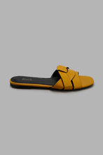 Load image into Gallery viewer, Redtag-Mustard-Mule-With-Black-Edge-Stain-Character,-Colour:Mustard,-Filter:Women&#39;s-Footwear,-New-In,-New-In-Women-FOO,-Non-Sale,-W21B,-Women-Casual-Sandals-Women&#39;s-
