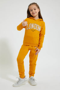 Redtag-Mustard-Paris-Print-Track-Colour:Mustard,-Filter:Girls-(2-to-8-Yrs),-Girls-Joggers,-New-In,-New-In-GIR,-Non-Sale,-Section:Kidswear,-TBL,-W21B-Girls-2 to 8 Years