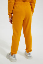 Load image into Gallery viewer, Redtag-Mustard-Paris-Print-Track-Colour:Mustard,-Filter:Girls-(2-to-8-Yrs),-Girls-Joggers,-New-In,-New-In-GIR,-Non-Sale,-Section:Kidswear,-TBL,-W21B-Girls-2 to 8 Years
