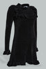 Redtag-Black-Long-Sleeve-Chenille-Dress-Dresses-Women's-