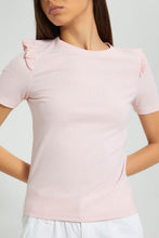 Load image into Gallery viewer, Redtag-Pink-Ruffle-Detail-Sleeve-Blouse-Tops-Women&#39;s-
